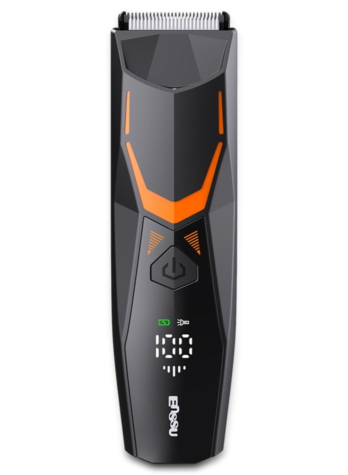 ENSSU Men’s Electric Body Groomer, Hair Trimmer & Clipper | BLADELOCK™ Safe Blade + LED Spotlight | IPX7 Waterproof Cordless Grooming Tool with LCD Display, 6000 RPM Motor, 60-Min Runtime | Full Body & Beard Grooming - Image 1